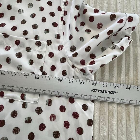 Ted Baker London Men Shorts Sleeve Button Up Collared Shirts Polka dots Size 4 M - Picture 9 of 10